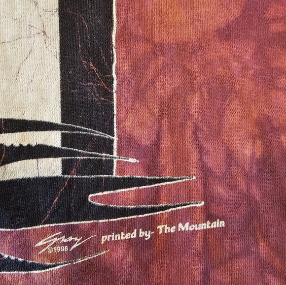 The Mountain Vintage Size XXL Native American 1996 Tee Shirt Cotton Short Sleeve - Picture 3 of 8